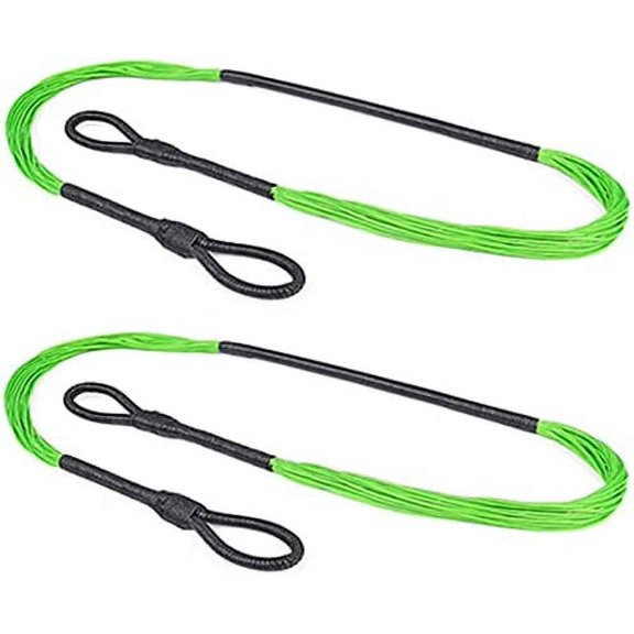 GPP 2 Packs Replacement 17.5" String for 50 lb./ 80 lbs. Pistol Crossbows,Green