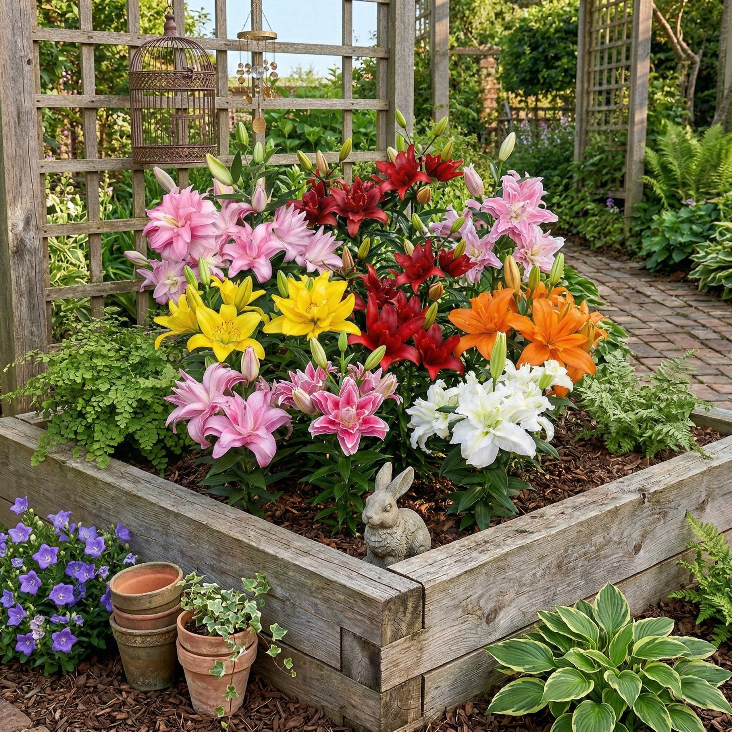 National Plant Network Lily Double Oriental Mixed Bulbs (5-Pack)