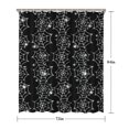 thumbnail image 5 of Halloween Black and White Spider Webs and Spiders Shower Curtain 72"x84" ,Bathroom Decorative Shower Curtains Set with 12 Hooks,Modern Waterproof Washable Shower Curtain, 5 of 6