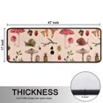 thumbnail image 5 of Kitchen Rugs Sets Of 2,Colorful Mushroom Insect Light Pattern Anti Fatigue Kitchen Mat Rugs Non Slip Washable,Decorative Kitchen Floor Mats for Kitchen,Sink,Laundry,17"x47"+17"x47", 5 of 5