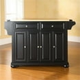 thumbnail image 2 of Crosley Furniture Alexandria Natural Wood Top Kitchen Island in Black, 2 of 7