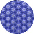 thumbnail image 1 of Ahgly Company Machine Washable Indoor Round Transitional Sky Blue Area Rugs, 3' Round, 1 of 7