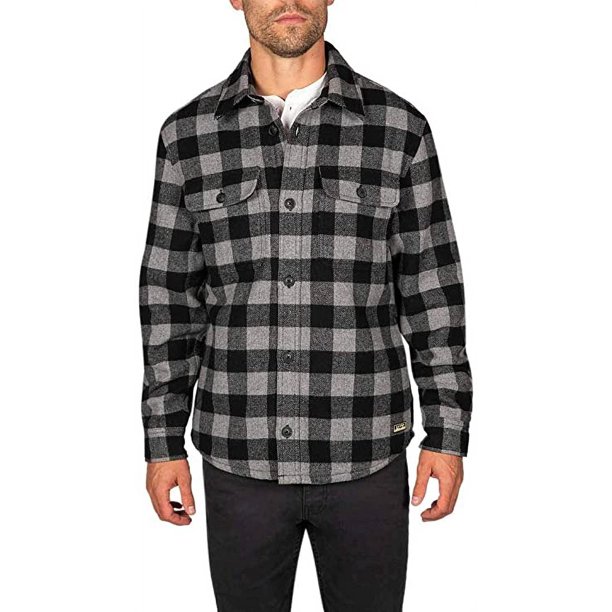Jachs Wool Blend Shirt Jacket (Gray, XXL)