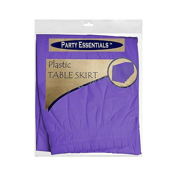 1 - Party Essentials Table Skirts 29″ X 96″ - Royal Purple