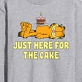 thumbnail image 3 of Garfield - Just Here For Cake - Men's Long Sleeve T-Shirt, 3 of 5