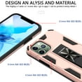 thumbnail image 4 of CoverON Apple iPhone 12 Pro Max Case (6.7"), KickStand Ring Loop Holder Rugged Phone Cover Magnetic Slide Stand, Rose Gold Pink, 4 of 9