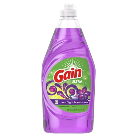 Gain Ultra Dishwashing Liquid Dish Soap, Moonlight Breeze, 21.6 fl oz