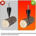 thumbnail image 2 of Heavy Duty Wood Drill Bit Firewood Splitter with Anti-Skid Thread & Hex Shank Handle for Log Splitting, 2 of 5