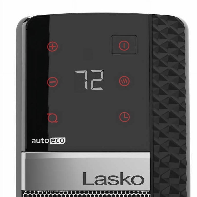 Lasko 22 inch 1500W Electric Ceramic Tower Space Heater with Remote and  Digital Display, CT22445, Black - Walmart.com