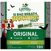 (5 pack) (5 Pack) Greenies Limited Edition Halloween Packaging Original Teenie Dog Dental Treats, 36 oz. Box (130 Treats)