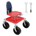 thumbnail image 4 of Rolling Gardening Seat, Height Adjustable Garden Work Seat with Wheels, Heavy Duty Garden Tool Cart with Storage Tray for Seniors Yard Patio Work, 330 Lbs Capacity, 4 of 11