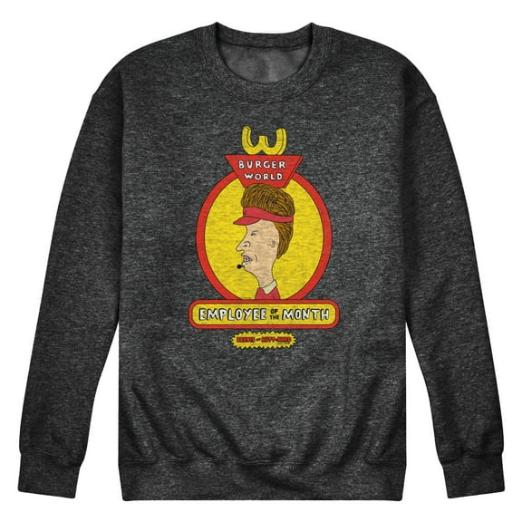 Beavis & Butthead - Employee Of The Month Butthead - Men's Crew Neck Fleece Pullover