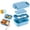 Dark Blue, variant on LEOFI Lunch Box Set, 65 oz Adult Bento Box, 4-Compartment Leakproof Lunch Box Set for Women, Microwave Safe, Multiple Colors