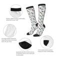 thumbnail image 6 of Lsque Colorful Hat Snowman Printed Crew Socks Men's Women's LightWeight Thin Casual Calf Socks ,Knee High Socks,Cotton Socks, 6 of 9