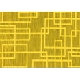 thumbnail image 1 of Ahgly Company Indoor Rectangle Abstract Yellow Modern Area Rugs, 2' x 4', 1 of 4