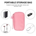 thumbnail image 4 of Pink 2 Count Cloth Case for Your Phone Cellphone Cases Storage Box Organizer Data Cable Bag Earphone Travel, 4 of 6