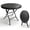 Black, variant on 31.5" Round Folding Table, HDPE Cocktail & Bistro Table, Tool-Free Setup, Foldable for Outdoor Parties, Weddings, Cafes & Backyard, Black