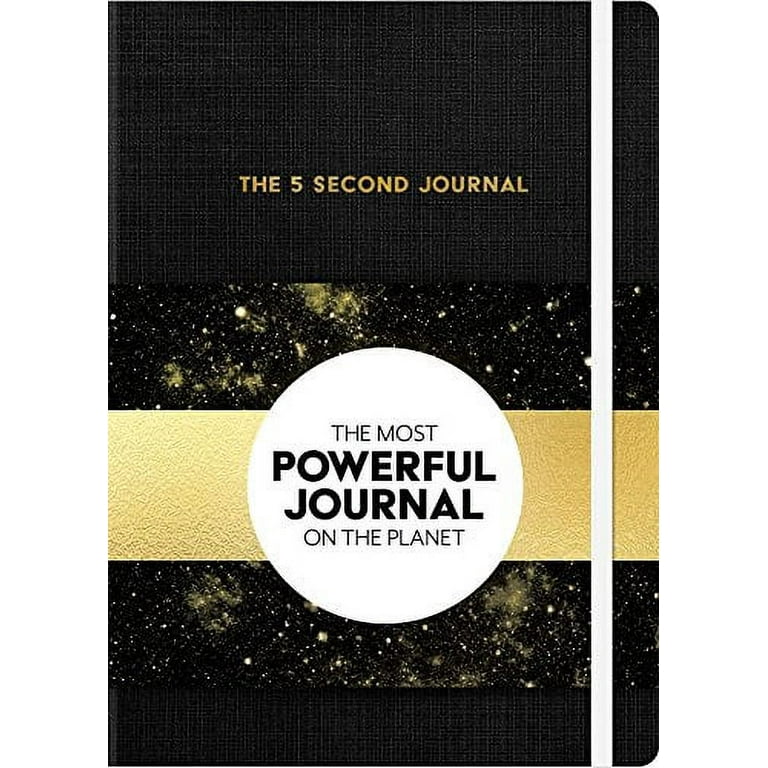 Mel Robbins 8&quot; x 10&quot; The 5 Second Journal, Black - Walmart.com