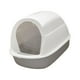 thumbnail image 2 of Caja de arena para gatos con tapa y capucha, suministros para mascotas, inodoro, arenero para gatos, arena para mascotas gris, 2 of 9