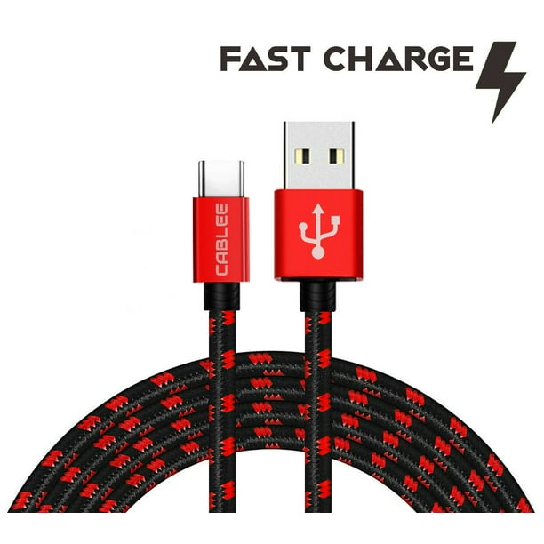 Agoz 10ft Type C USB FAST Charger Cable for Consumer Cellular ZMax 10