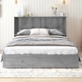 thumbnail image 4 of CECER Murphy Bed Chest, Cabinet Bed with Trifold Foam Mattress, Queen Murphy Cube Cabinet Bed with USB Charging Station and Large Storage Drawers for Bedroom/Office-Grey, 4 of 8