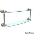 thumbnail image 3 of Allied Brass WP-34/24 Waverly Place Collection 24 Inch Two Tiered Glass Shelf, Polished Nickel, 3 of 5