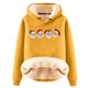 thumbnail image 1 of Chaquetas y abrigos casuales con capucha de manga larga para mujer, jersey con capucha de manga larga, top con estampado navideño, abrigo casual, top de poliéster para mujer, 1 of 2