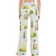 thumbnail image 4 of FREEAMG Women Pajama Pants Lounge Pants Long Stretch Comfy Sleepwear Cute Sloth Cactus Summer, 4 of 7