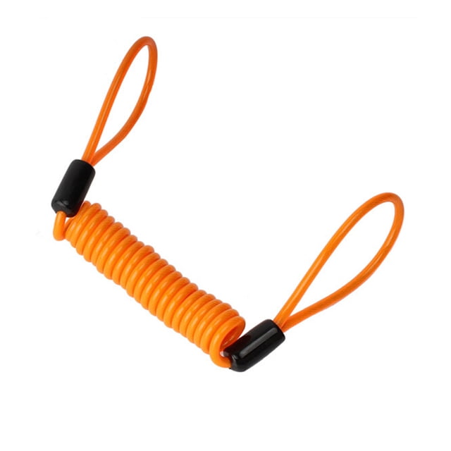 1.2M Motorbike Disc Lock Cable Wire (Orange)