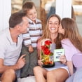 thumbnail image 3 of Regalo floral Dream of Flowers La Bella y la Bestia, rosa con LED, 3 of 7