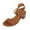 Brown, variant on Fesfesfes White Platform Sandals Peep-toe Pump Women's Comfortable All Match Peep-Toe Thick Heel Strap High Heel Sandals 7.5(40)