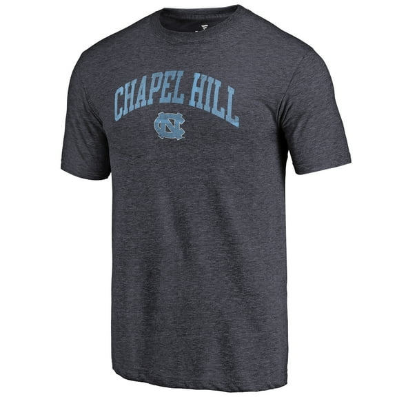 Men's Heathered Navy North Carolina Tar Heels Hometown Arched City Tri-Blend T-Shirt