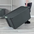 thumbnail image 4 of Sterilite 4 Pack 45 Gallon Wheeled Latch Tote, Stackable Plastic Storage Bin, 4 of 8