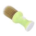 thumbnail image 4 of Cepillo de peluquero, cepillo de peluquero, cubierta inferior extraíble de lana de nailon, plumero de cuello de pelo suave y cómodo verde para barbería, 4 of 5