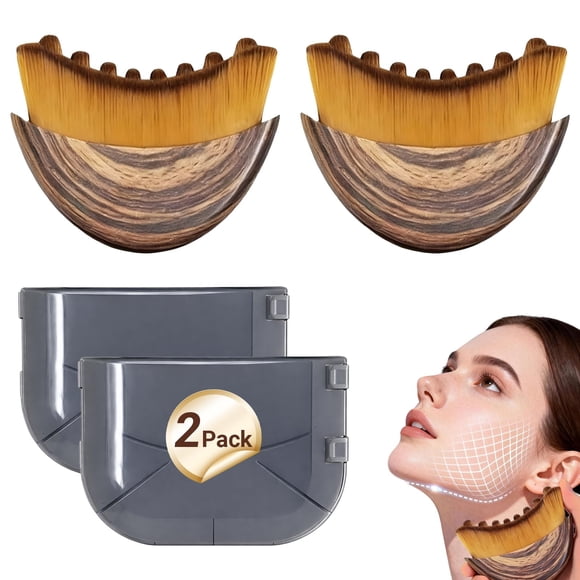 Cepillo facial de drenaje linfático Sutrtcosg, paquete de 2