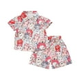 thumbnail image 1 of MIASHUI Boys Clothes Sets Hawaiian Summer Button Down Floral Shirts Outfits,Pink,2-3 Years, 1 of 3