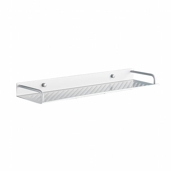 AUQ Bathroom Decor,No Drilling Bathroom Shelves,Installation Hanging Shelves,White,40cm,Stainless steel