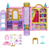 Disney Princess Ready for the Ball Closet Playset with Fashions, Accessories, & Storage