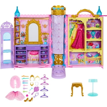 Disney Princess Ready for the Ball Closet Playset with Fashions, Accessories, & Storage