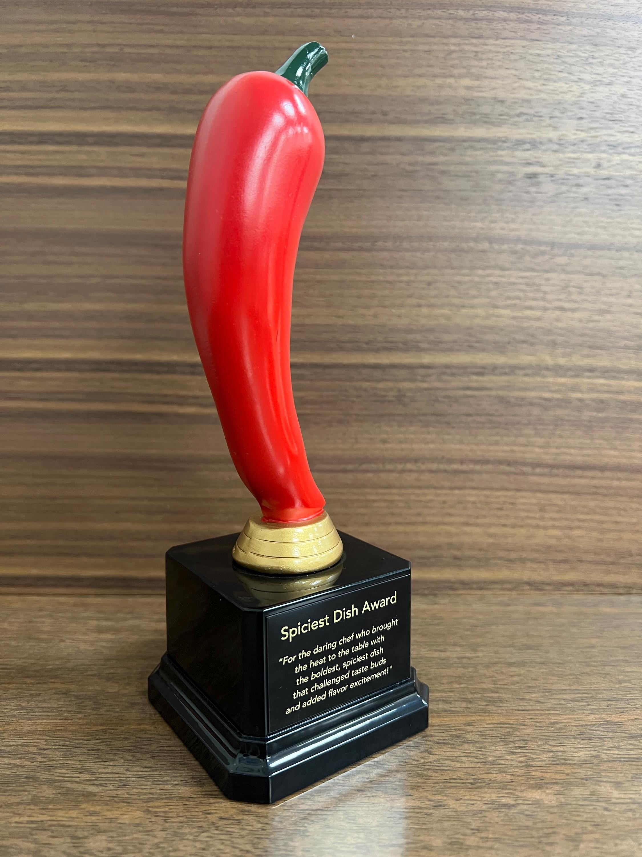 Spiciest Iftar Dish Trophy – Custom Engraved Ramadan Award, Personalized Cooking Prize Gift