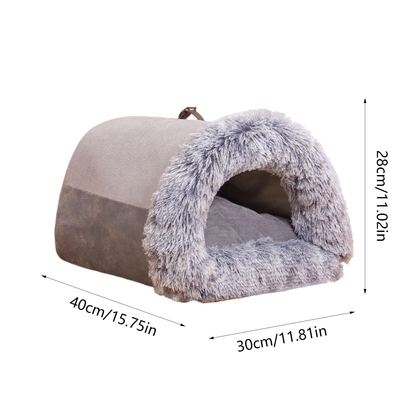 LACKUST Indoor Foldable Dog House,Dog bed for Indoor Clearance,Warm Cat House and Cushioned Puppy Cave for Small to Large Dogs and Cats,Gray