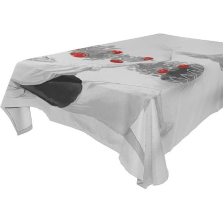 

POPCreation Tomato And Cat Tablecloth 52x70 inches