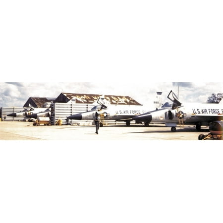 Canvas Print 509th Fighter-Interceptor Squadron F-102s Tan Son Nhut Air Base, 1962. In March of 1962 F-102s of th Stretched Canvas 10 x