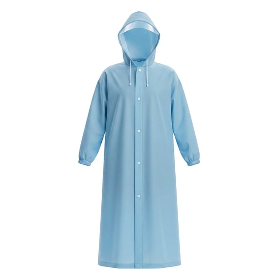 Heavy Duty Raincoat Waterproof Rain Jacket Thickened Windproof for Hiking Camping