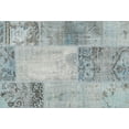 thumbnail image 1 of Ahgly Company Indoor Rectangle Contemporary Slate Gray Patchwork Area Rugs, 2' x 5', 1 of 6