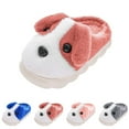 thumbnail image 4 of XXWXYD Dog-Themed Fuzzy Cotton Slippers for Toddlers - Warm 𝖢ozy House Shoes for Indoor/Outdoor Use, Funny Animal Design for Girls & Boys, 4 of 5