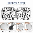 thumbnail image 6 of Windshield Sun Shade, Black white Irregular polka dot Foldable Car Sun Shade Windshield for Front, 2 Pieces, 6 of 7