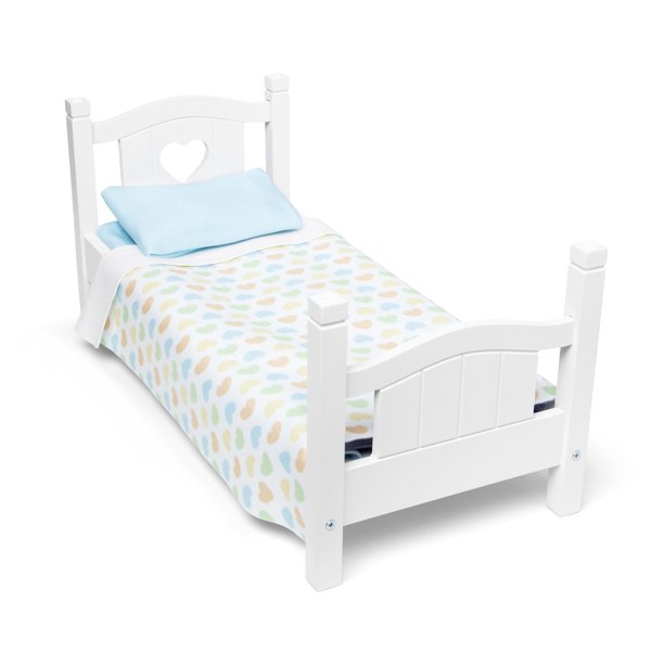 Cama de juego de madera Melissa & Doug Mine to Love para muñecas