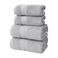 thumbnail image 1 of Gray 4 Pcs Bath Towels Set In Gray Color, Including 2 Bath Towels And 2 Hand Towels #41b3u, 1 of 7