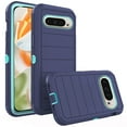 thumbnail image 1 of Asuwish Phone Case for Google Pixel 9/Pixel 9 Pro/Pixel 10/Pixel 10 Pro 5G Hybrid Rugged Shockproof Hard Protective Drop Proof Full Body Heavy Duty Mobile Cell Cover Pixel9 9Pro 10Pro Women Men Blue, 1 of 6